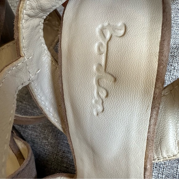 Boden tan suede wooden heel sandals - Picture 8 of 12